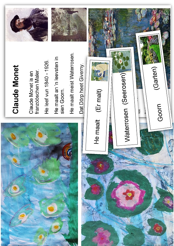 Plattdeutsch Projekt zu Claude Monet. 